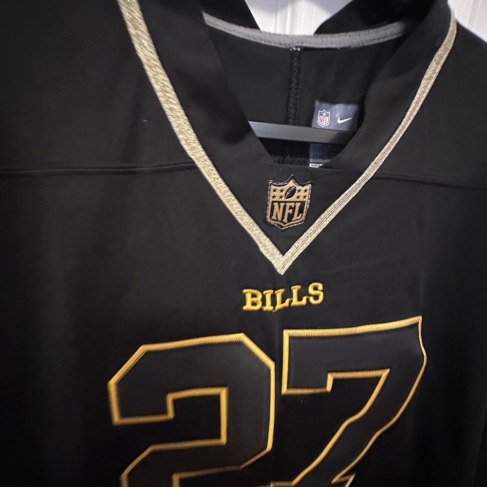 Buffalo Bills No 27 WHITE black and gold jersey. - Picture 2 of 5